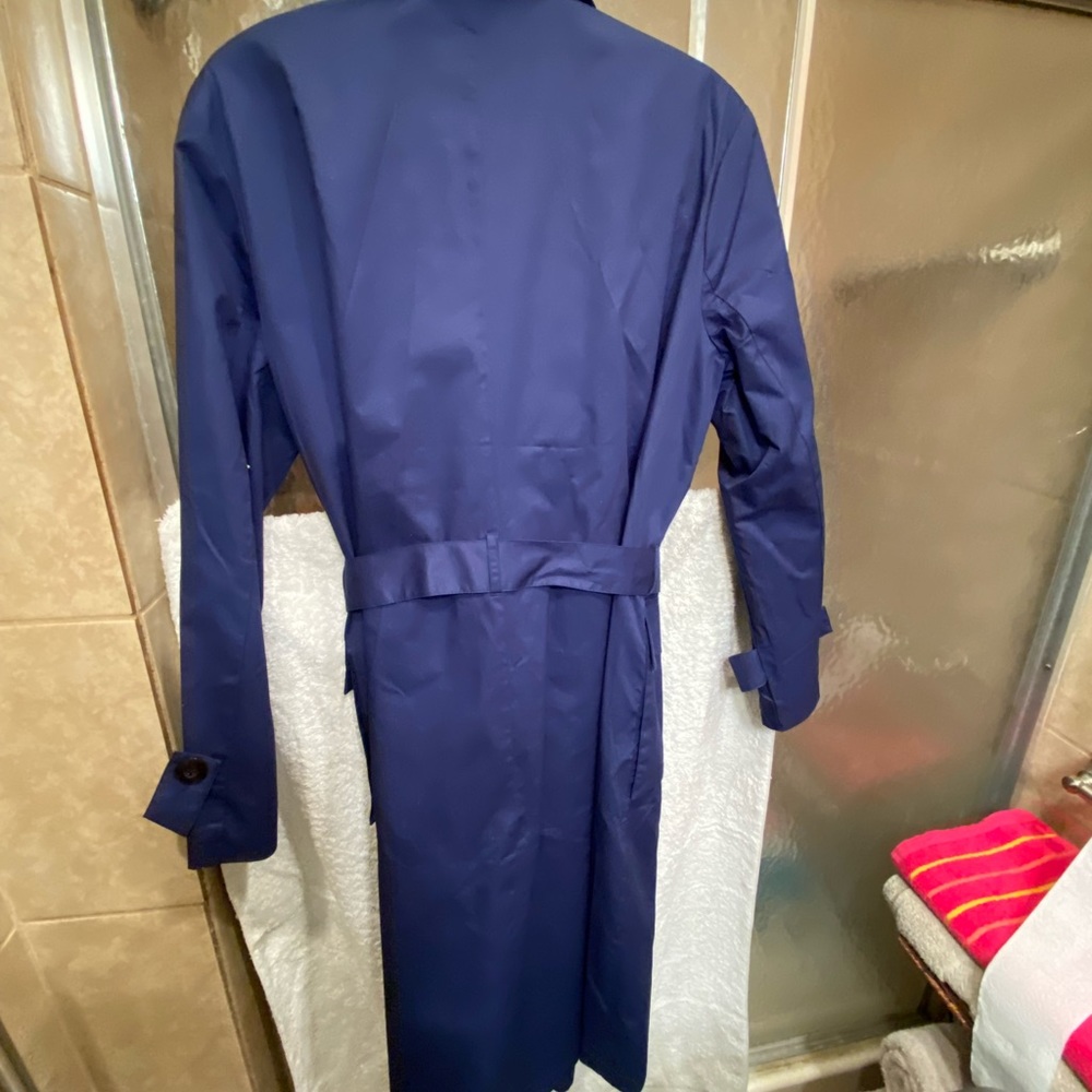 Navy Blue Spring Trench - Picture 13 of 13